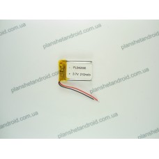 Батарея для GPS 3.7V, 210mAh, 4x20x31mm