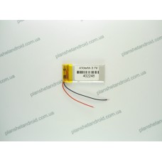 Батарея для GPS 3.7V, 410mAh, 4x24x50mm
