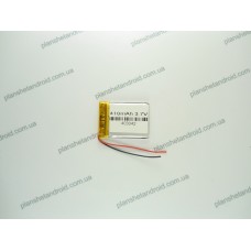 Батарея 2-х контактная 3.7V, 420 mAh, 4x30x35mm 