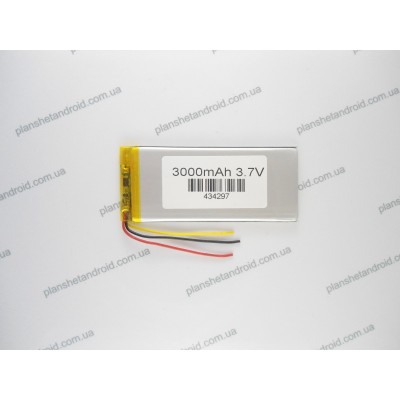 Батарея для планшетов и цифровой аппаратуры 3,7V 3000 mAh 3-х контактная