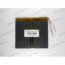 Батарея для планшета 3.7V, 8000mAh, 3.7x125x130mm