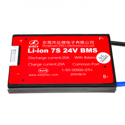 Купить BMS плата Li-ion 24V 7S 20A симметрия
