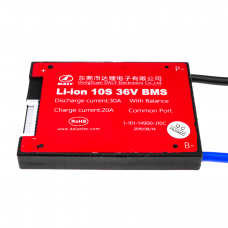 BMS плата Li-ion 36V 10S Dis 30A Ch 20A