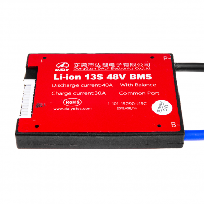 Купить BMS плата Li-ion 48V 13S Dis 40A Ch 30A