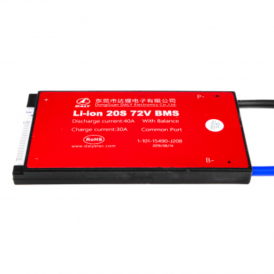 Купить BMS плата Li-ion 72V 20S Dis 40A Ch 30A